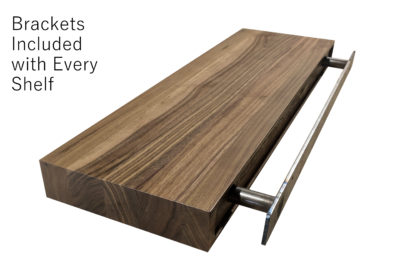 Black Walnut Floating Shelf (24x10)